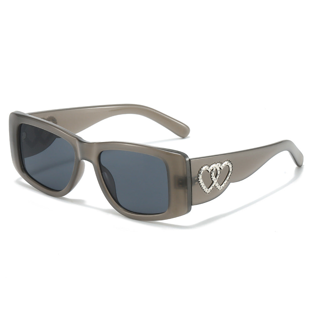 Aura Gray square sunglasses product view