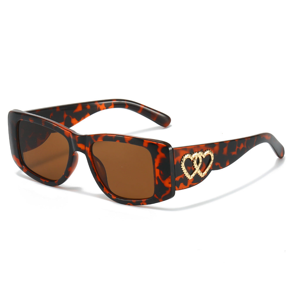 Aura Tortoise Brown square sunglasses product view