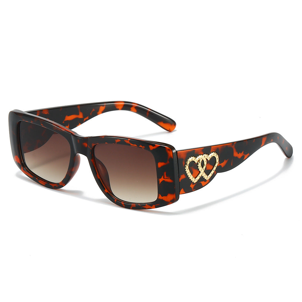 Aura Tortoise Smoke square sunglasses product view