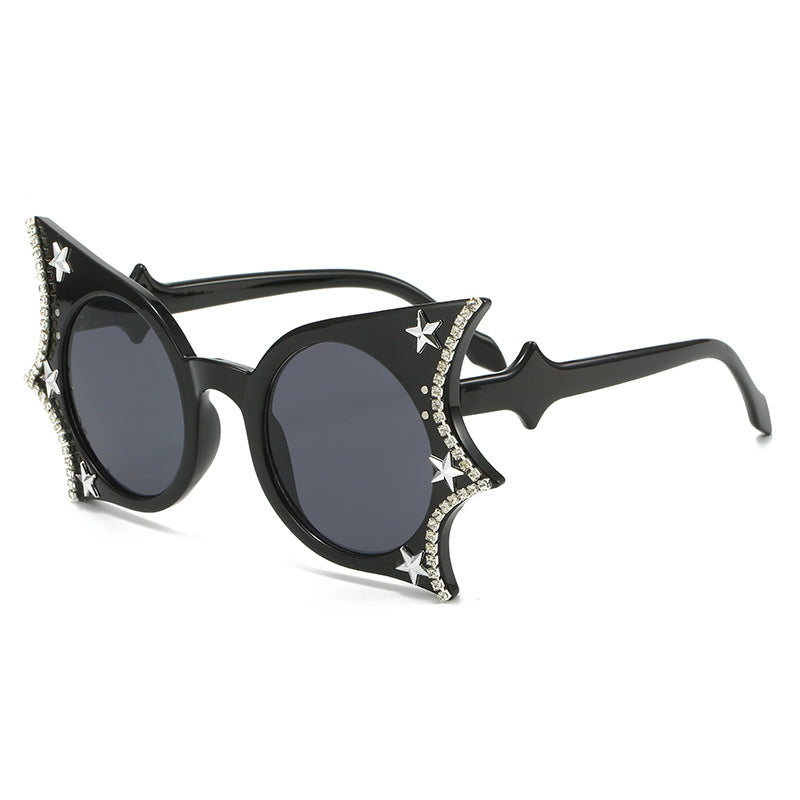 Breeze Black star cat-eye sunglasses product view