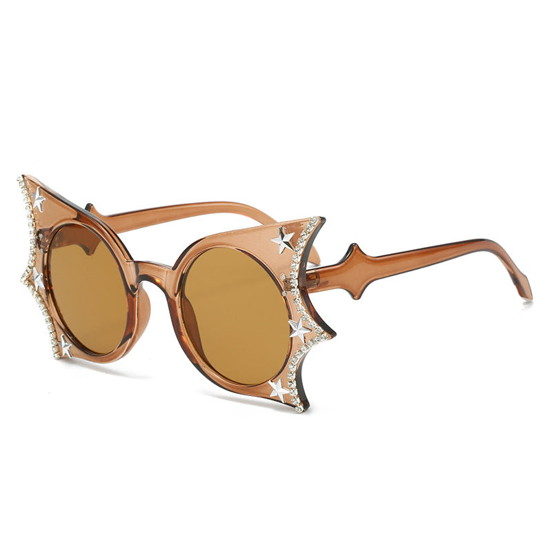 Breeze Brown star cat-eye sunglasses product view