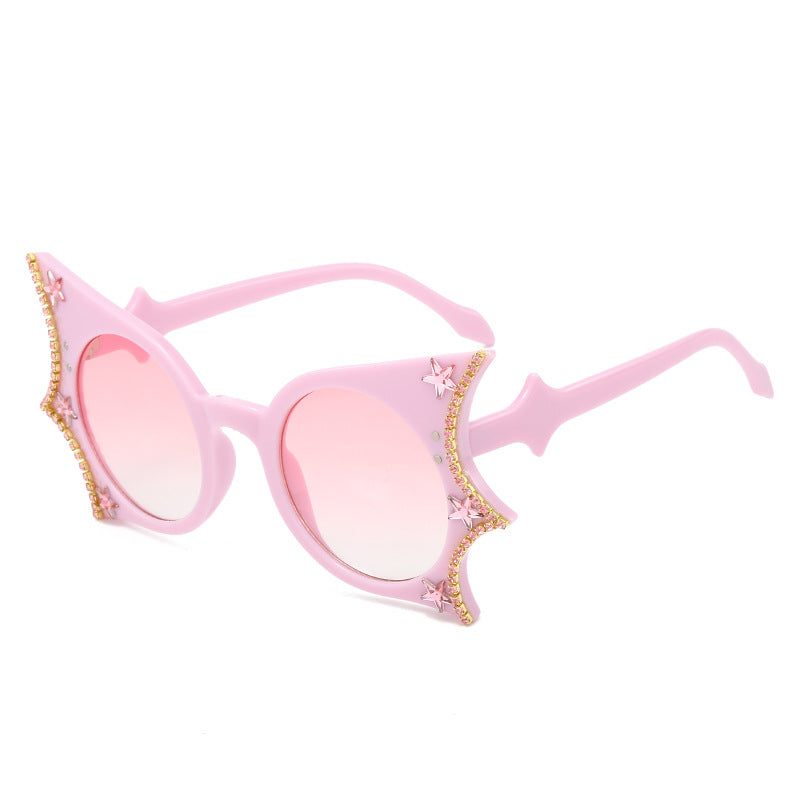 Breeze Pink star cat-eye sunglasses product view