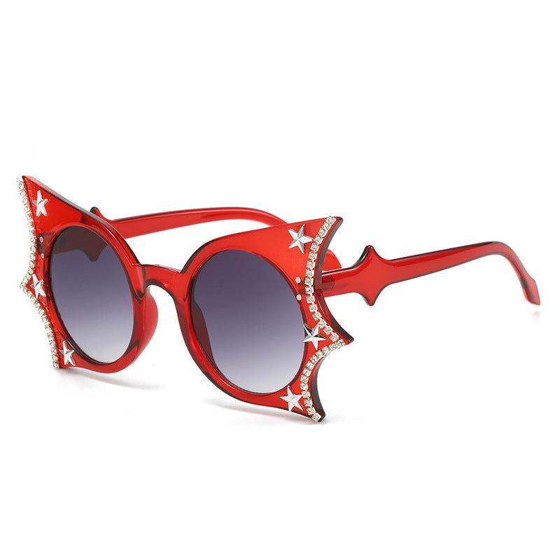 Breeze Red star cat-eye sunglasses product view