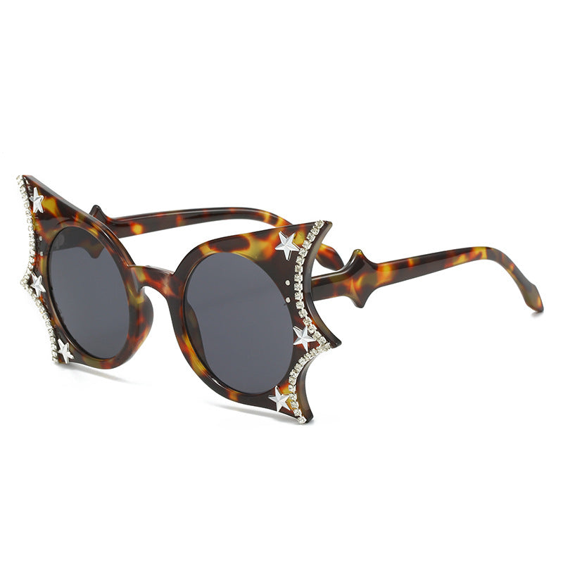Breeze Tortoise Brown star cat-eye sunglasses product view