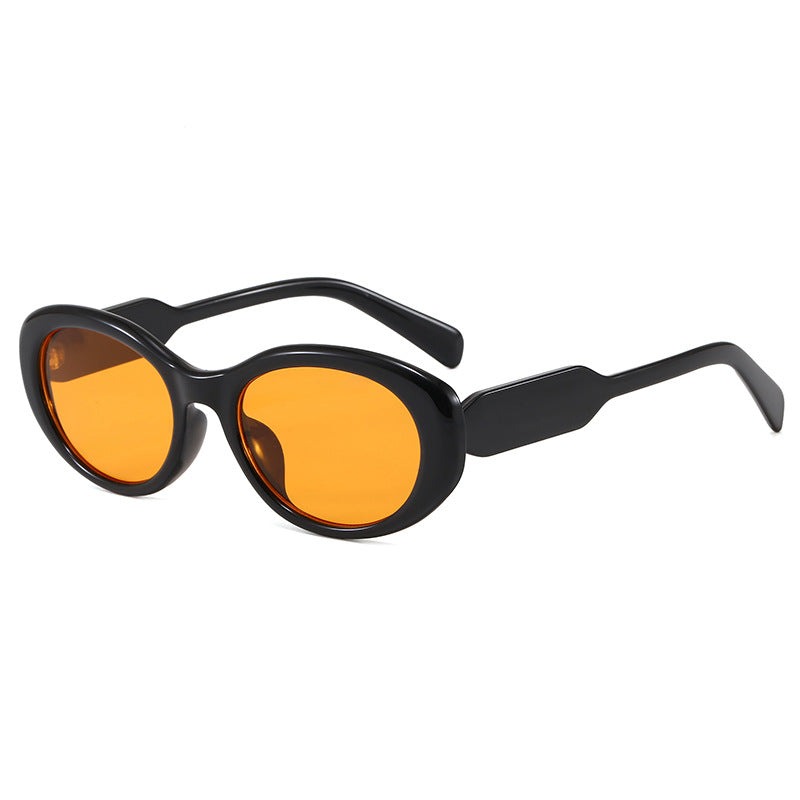 Caelum oval sunglasses in Black Orange
