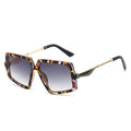 Chaos geometric square sunglasses in Colorful Tortoise
