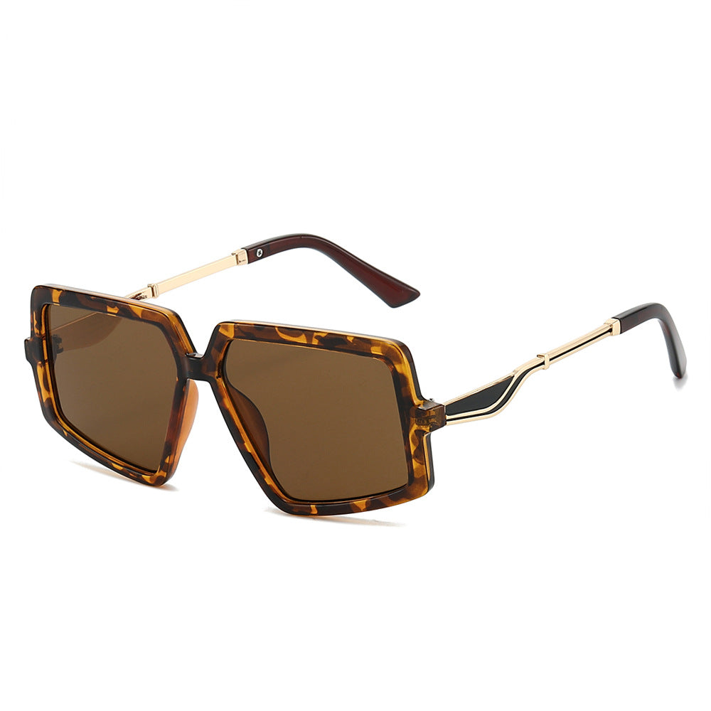 Chaos geometric square sunglasses in Tortoise Brown