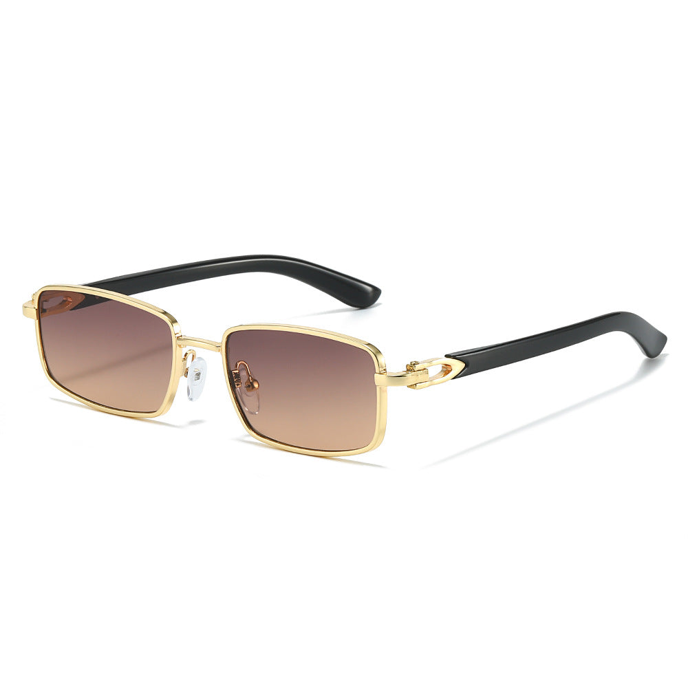 Helios Gold Smoke rectangle sunglasses product view