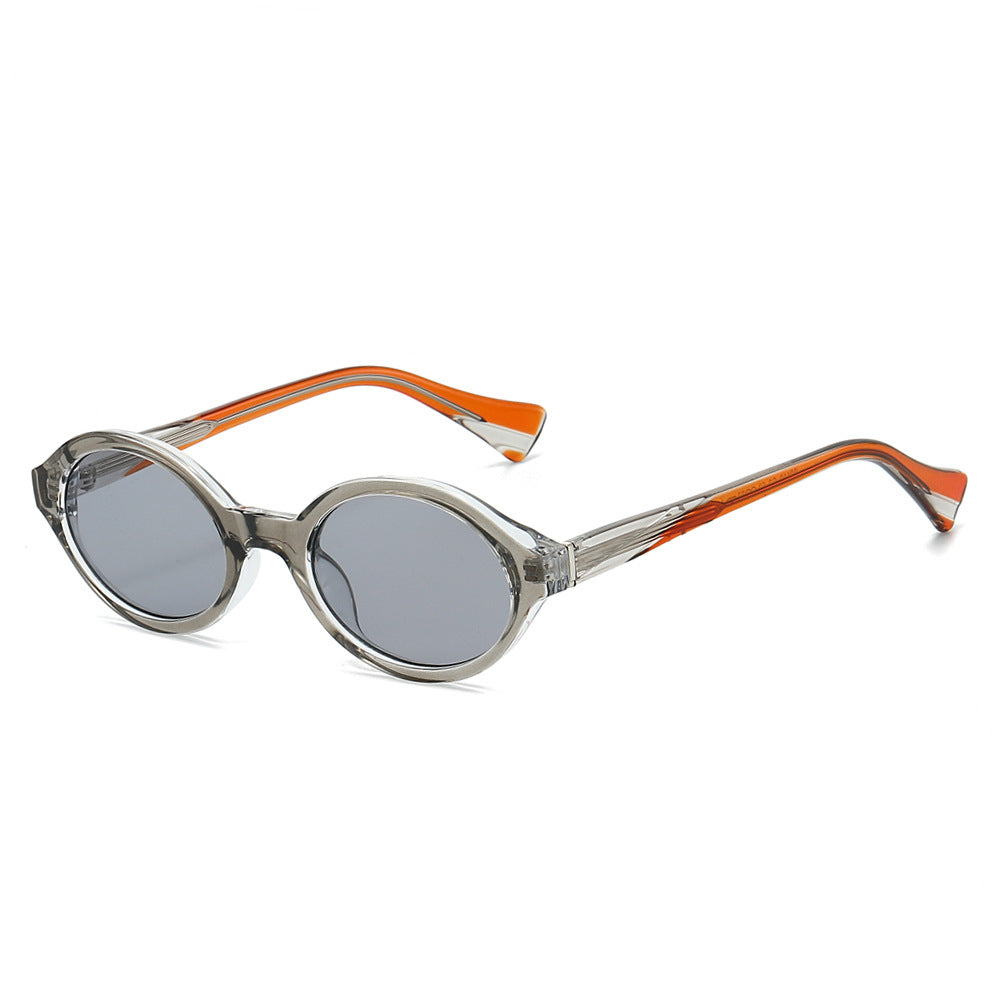 Hush round sunglasses in Smoke Orange