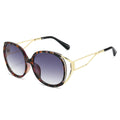 Ignis geometric round sunglasses in Tortoise Purple Gradient