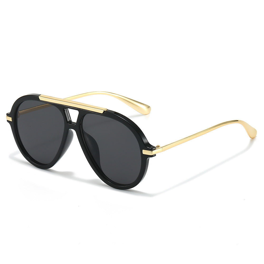 Lux Black aviator sunglasses product view