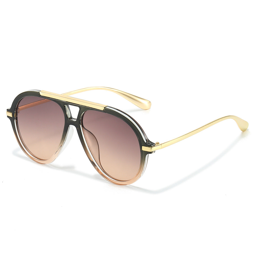 Lux Brown Gradient aviator sunglasses product view