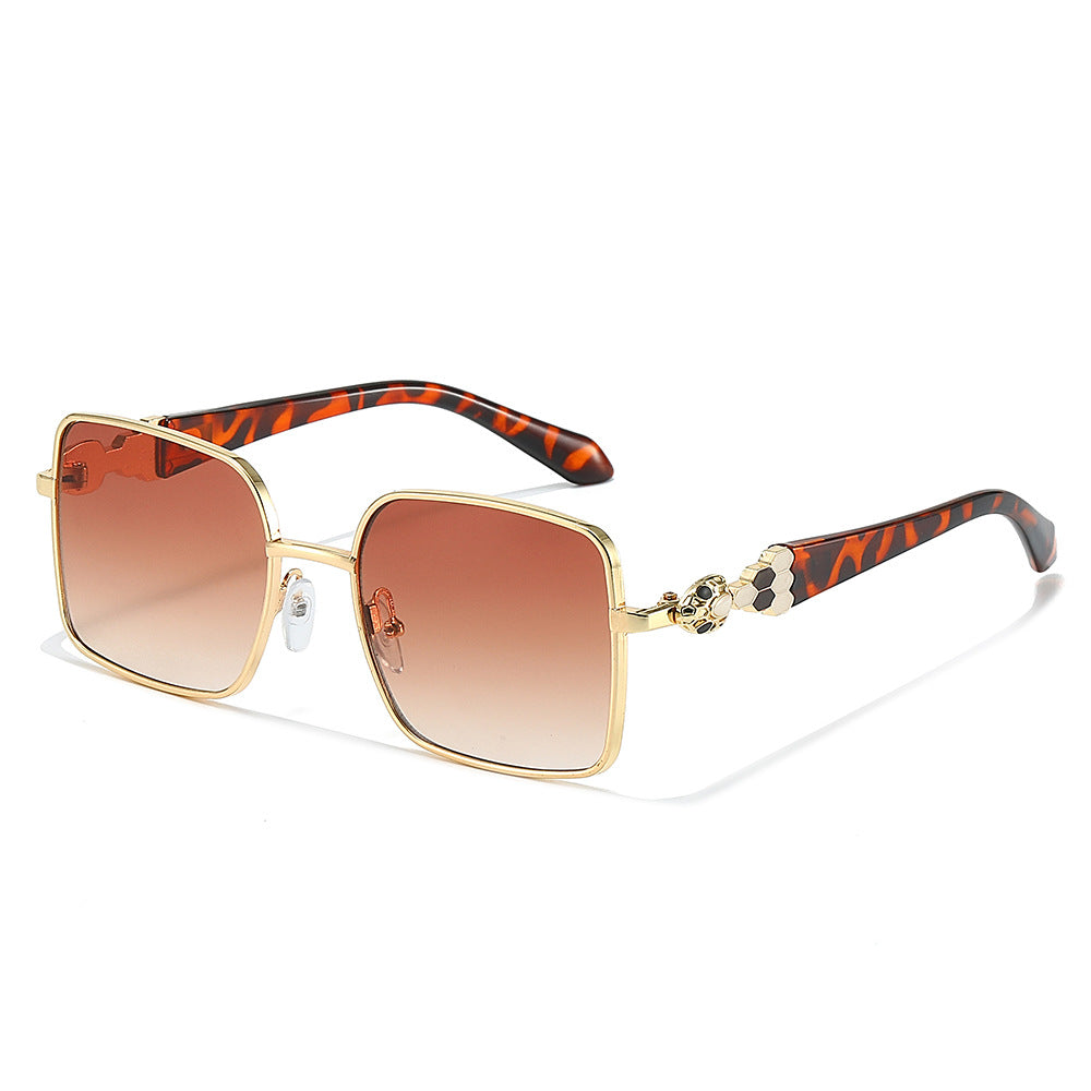 Phoenix Gold Black square sunglasses product view