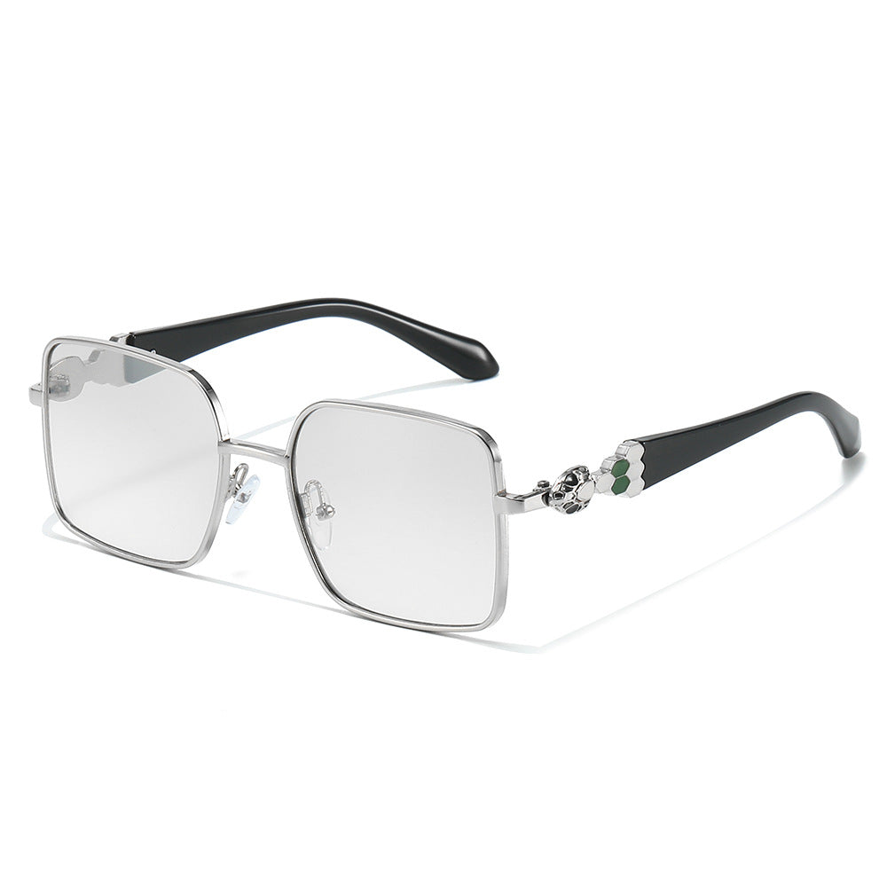 Phoenix Silver Clear square sunglasses product view