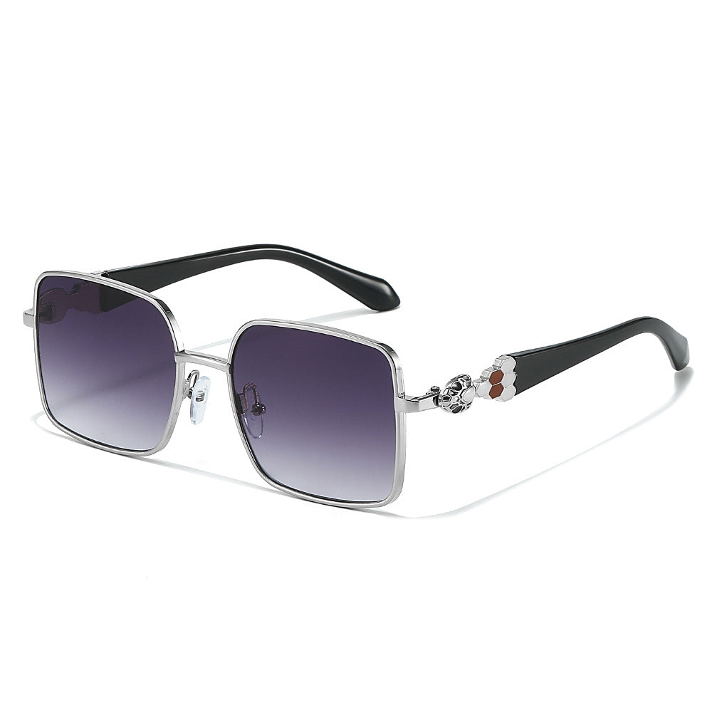 Phoenix Silver Smoke square sunglasses product view