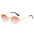 Presto oval sunglasses in Gold Rose