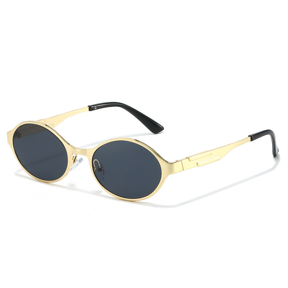 Presto oval sunglasses in Gold Smoke