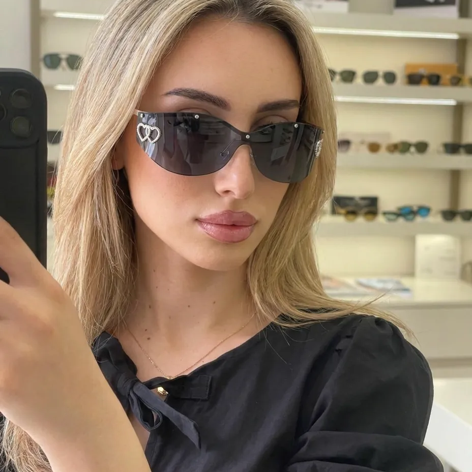 Radiant Black Gray cat-eye sunglasses lifestyle view