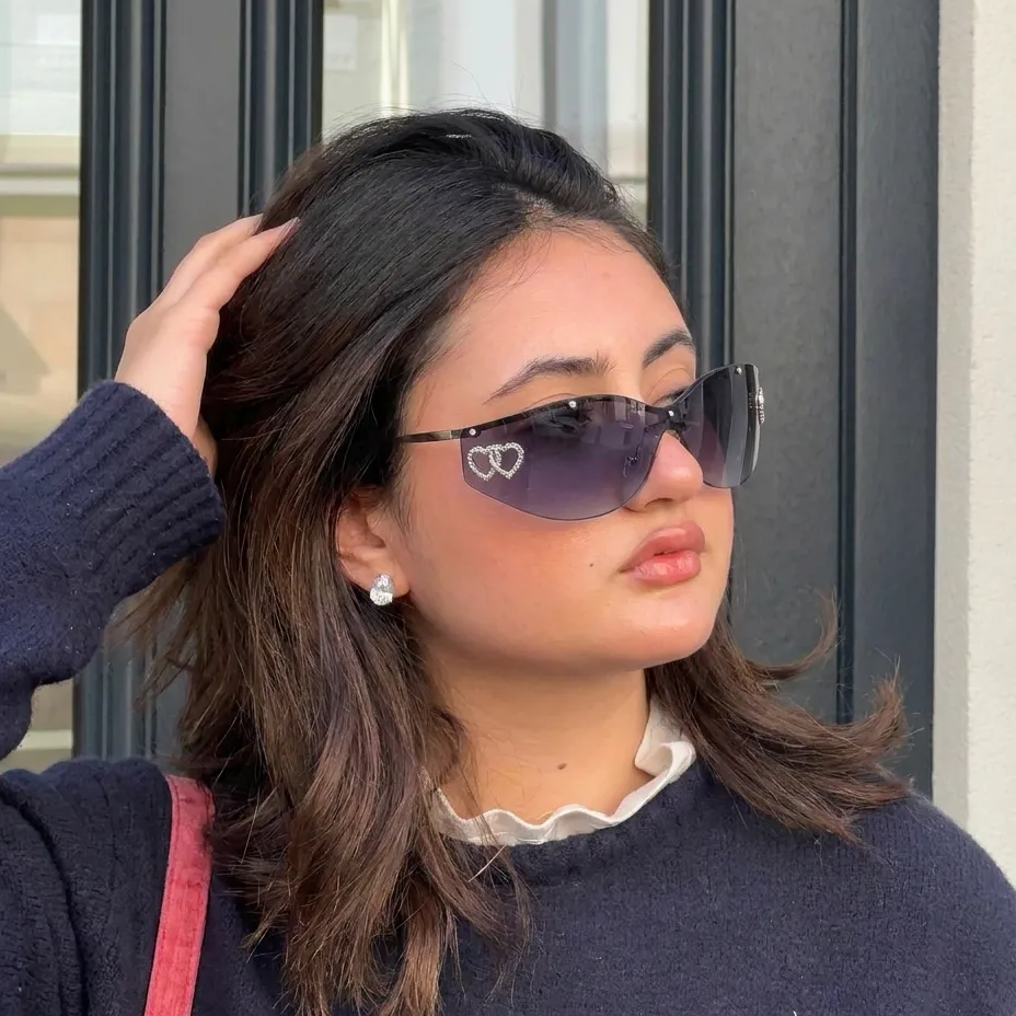 Radiant Black cat-eye sunglasses lifestyle view