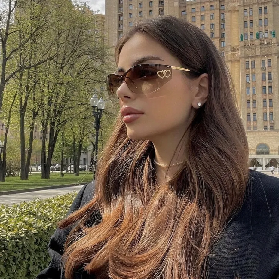 Radiant Black Smoke cat-eye sunglasses lifestyle view