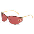 Radiant Burgundy cat-eye sunglasses product view