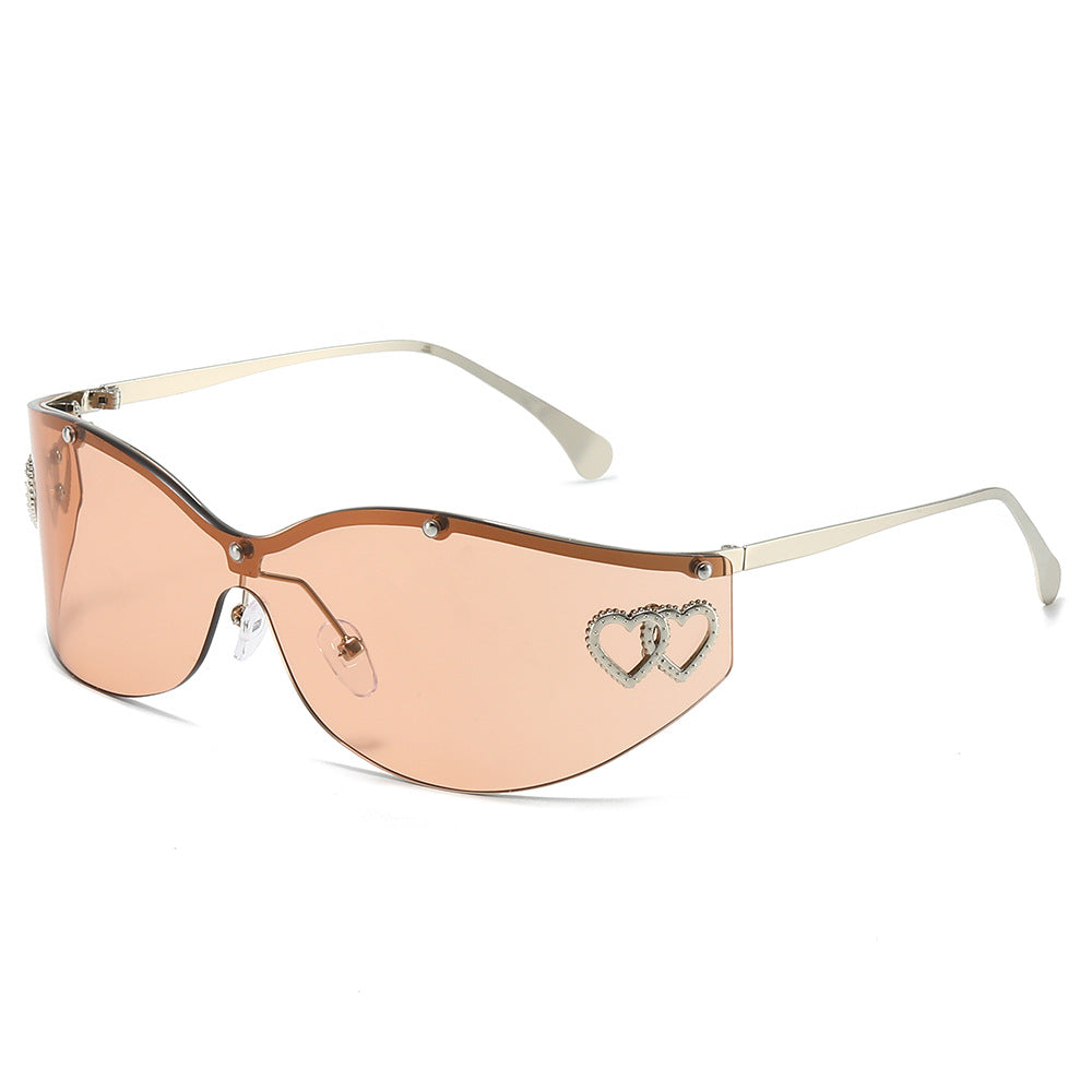 Radiant Light Brown cat-eye sunglasses product view