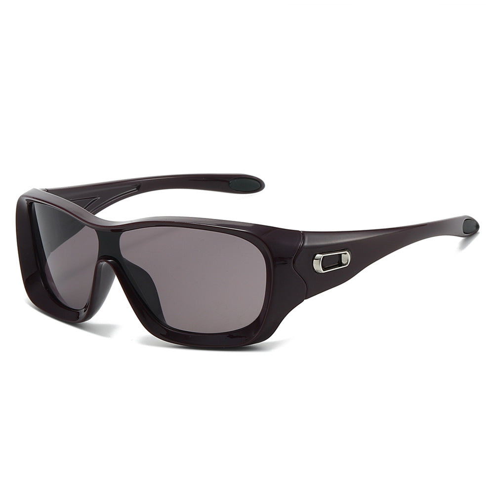 Rush sport wrap sunglasses in Deep Brown Smoke