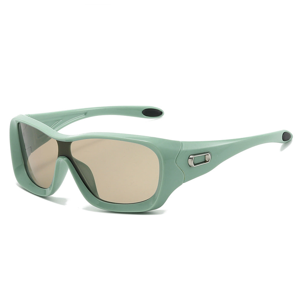 Rush sport wrap sunglasses in Mint Blush