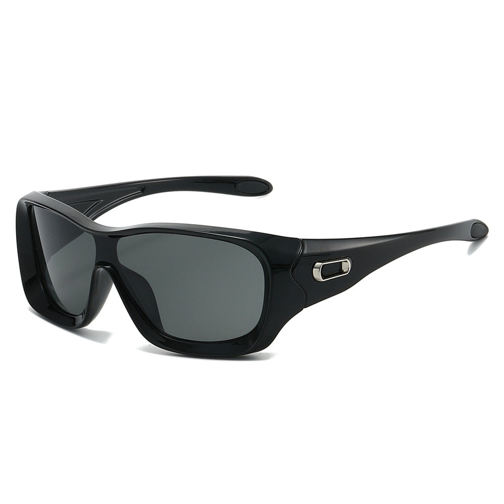 Rush sport wrap sunglasses in Black Smoke