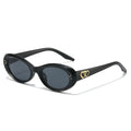 Solar Black cat-eye sunglasses product view