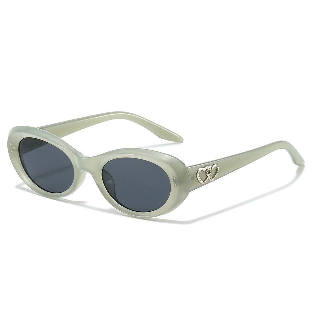 Solar Light Green cat-eye sunglasses product view