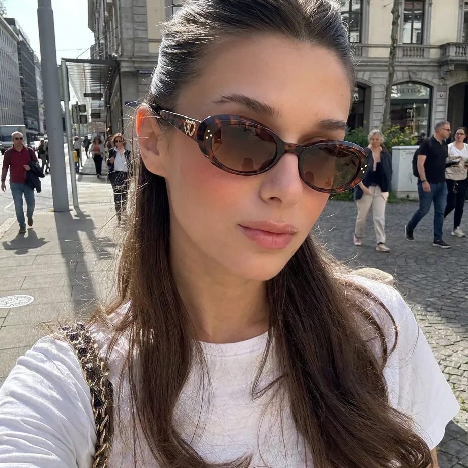 Solar Tortoise Smoke cat-eye sunglasses lifestyle view
