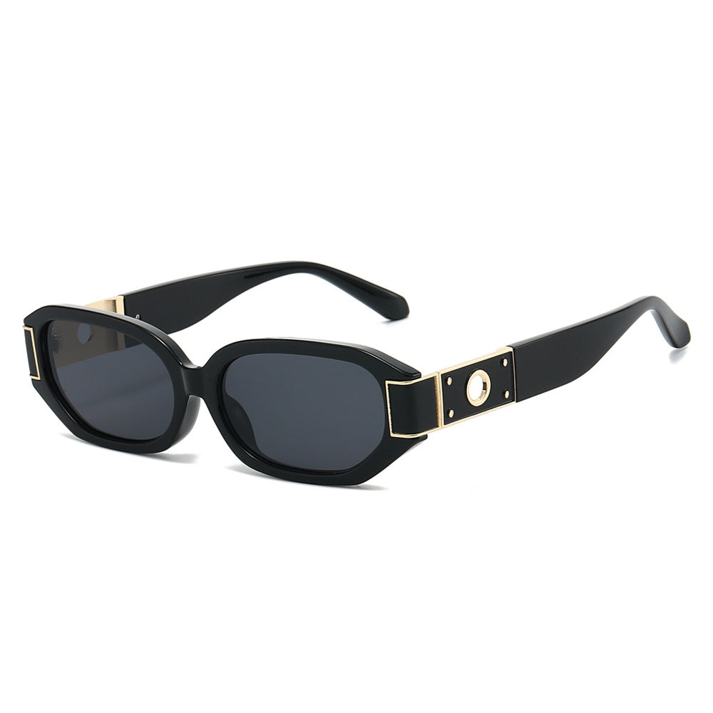 Stellar hexagon sunglasses in Black Smoke