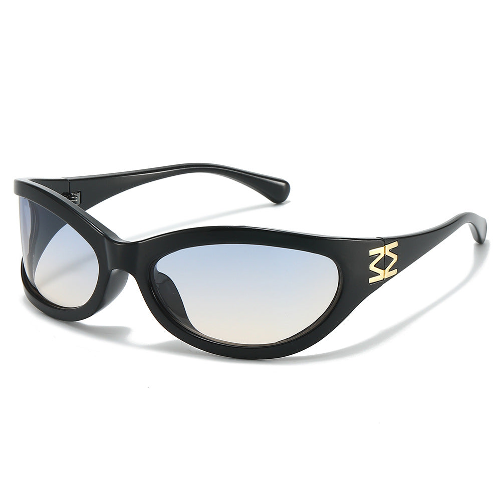 Sterling cat-eye sunglasses in Black Blue