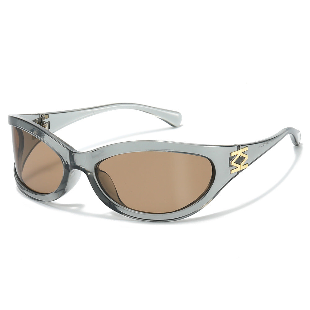 Sterling cat-eye sunglasses in Transparent Gray Brown