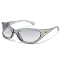 Sterling cat-eye sunglasses in Transparent Gray Purple