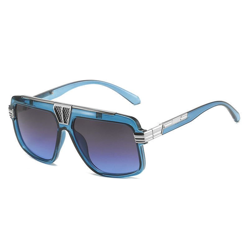 Surf Blue retro aviator sunglasses product view