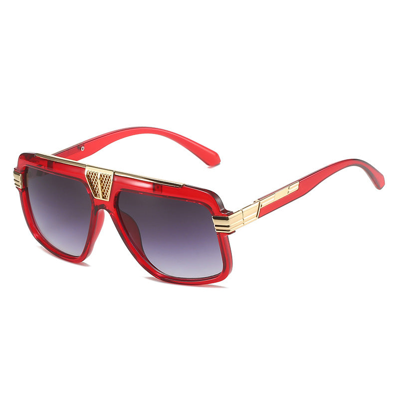 Surf Red retro aviator sunglasses product view