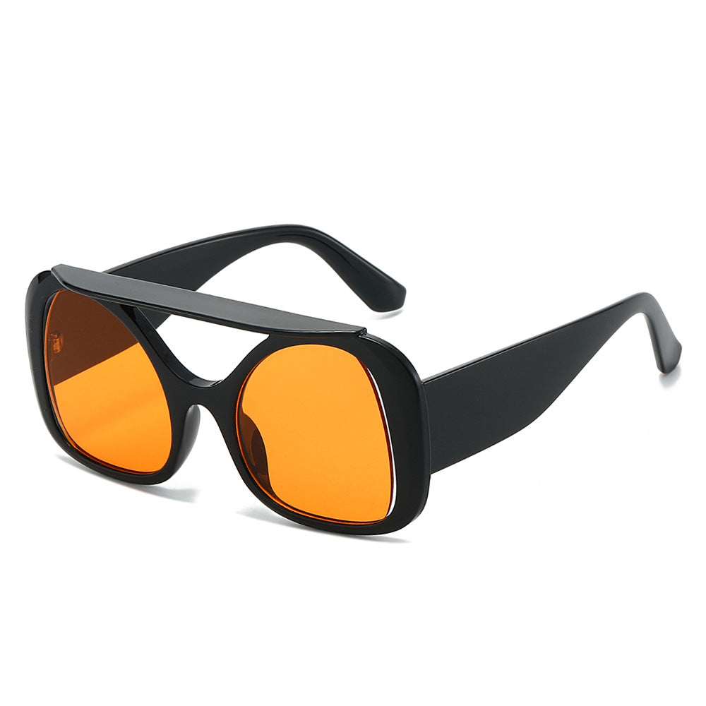 Titan aviator sunglasses in Black Orange