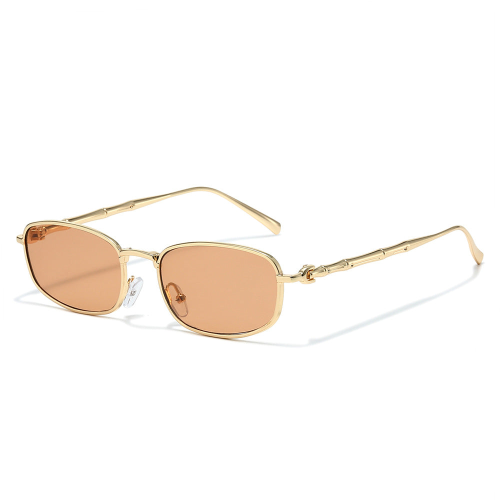 Valor rectangle sunglasses in Gold Rose