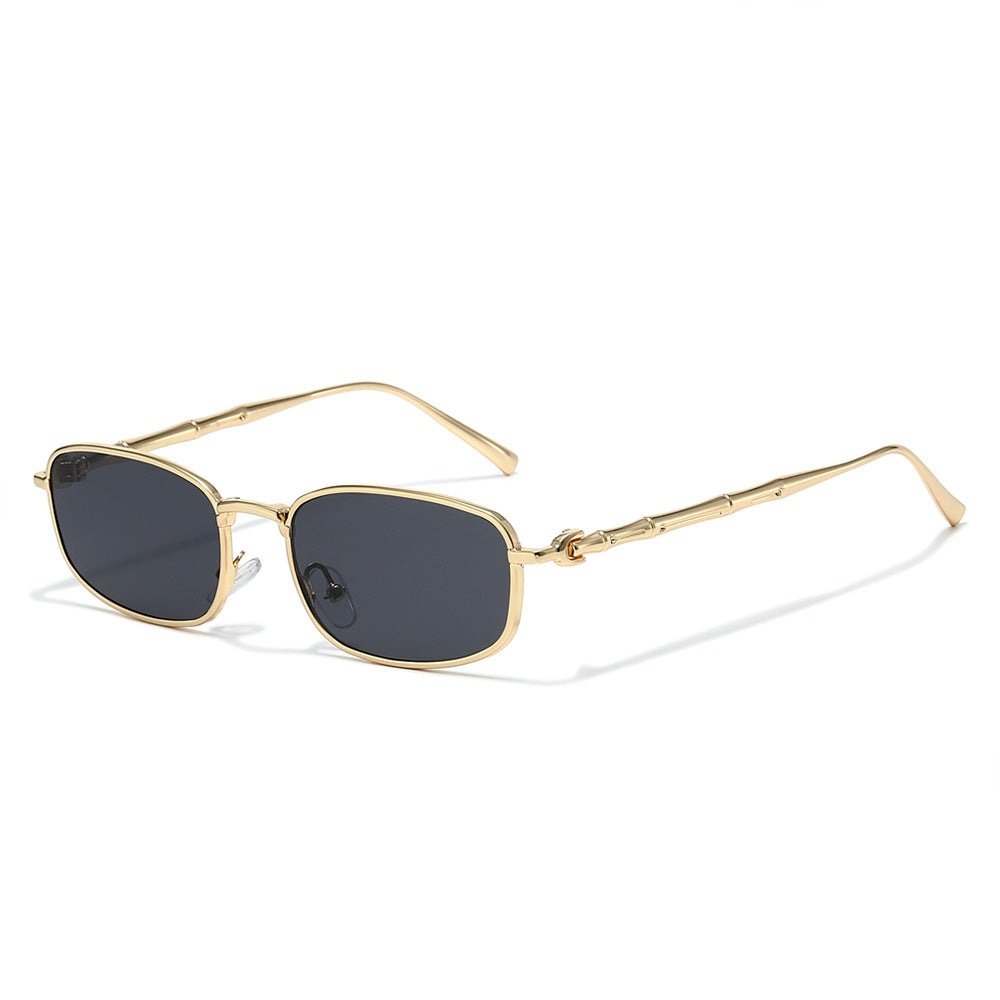 Valor rectangle sunglasses in Gold Smoke