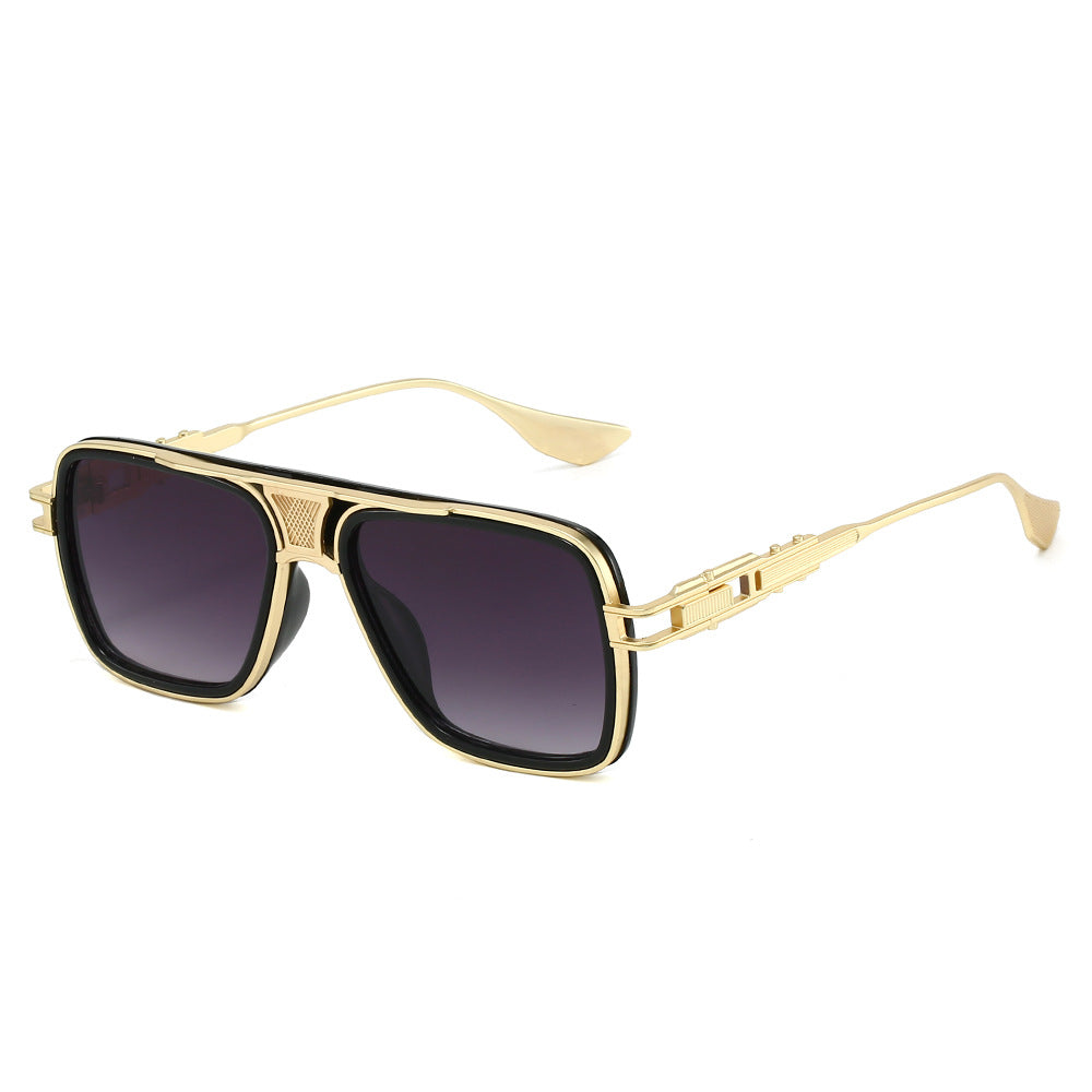 Wave Gold Smoke vintage aviator sunglasses product view