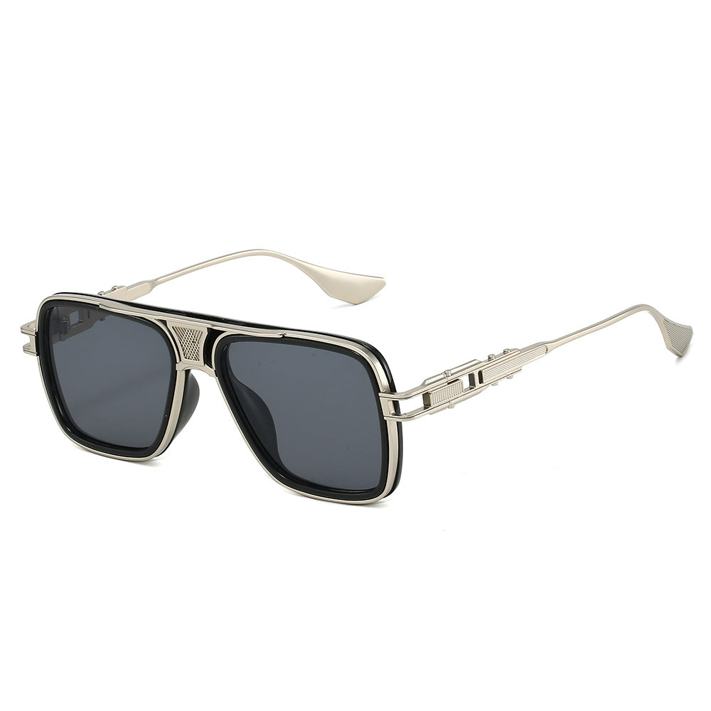 Wave Silver Smoke vintage aviator sunglasses product view