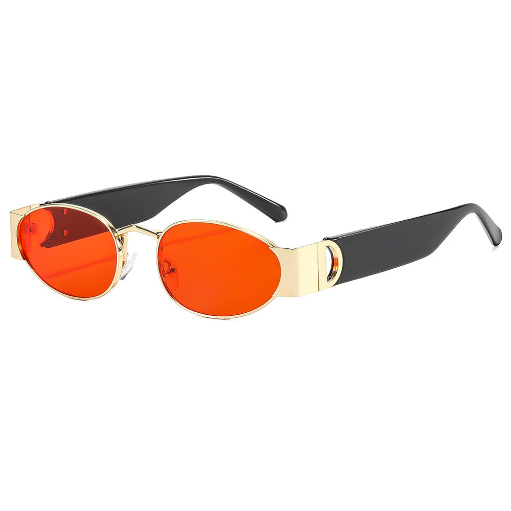 Zephyr oval sunglasses in Gold Orange