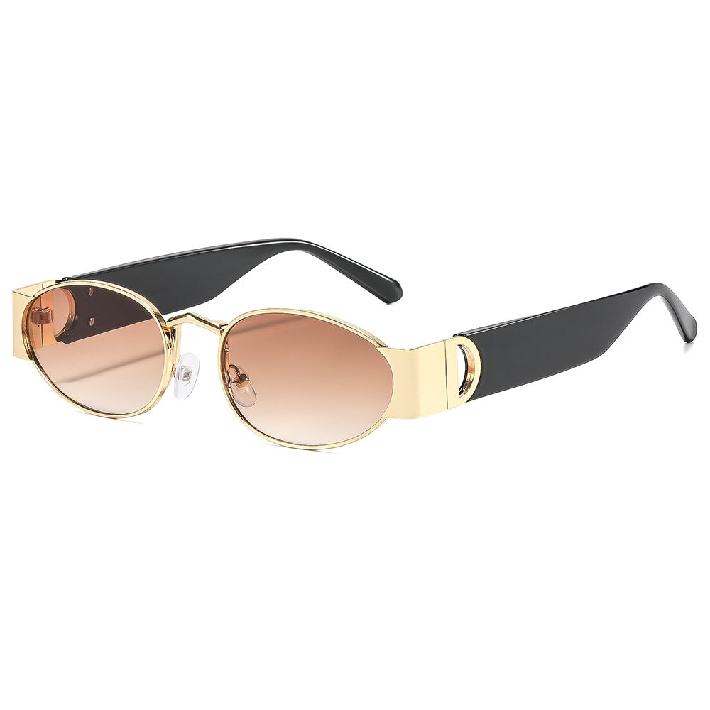 Zephyr oval sunglasses in Gold Blush